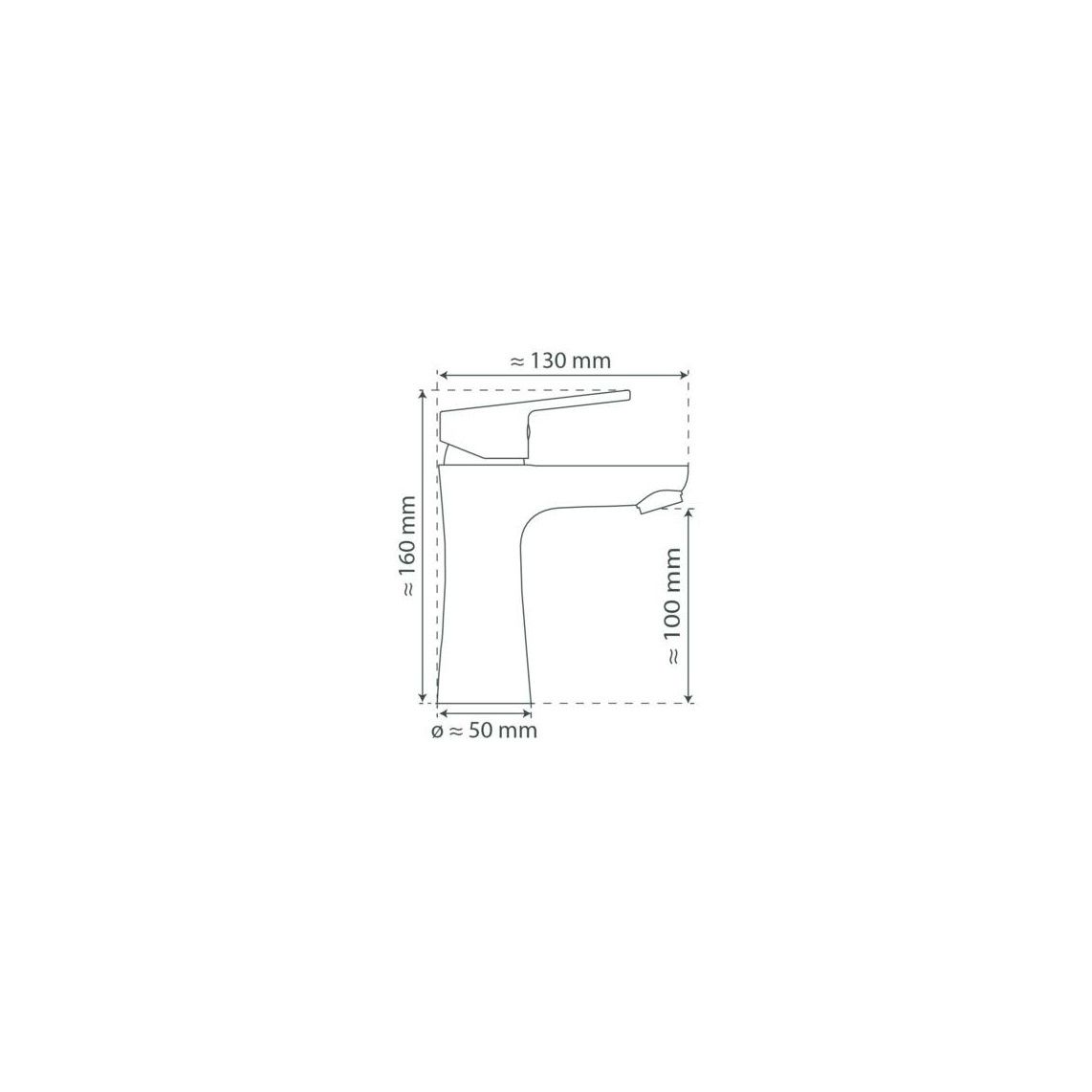 13210 PICO Wash basin mixer, chrome vue 4