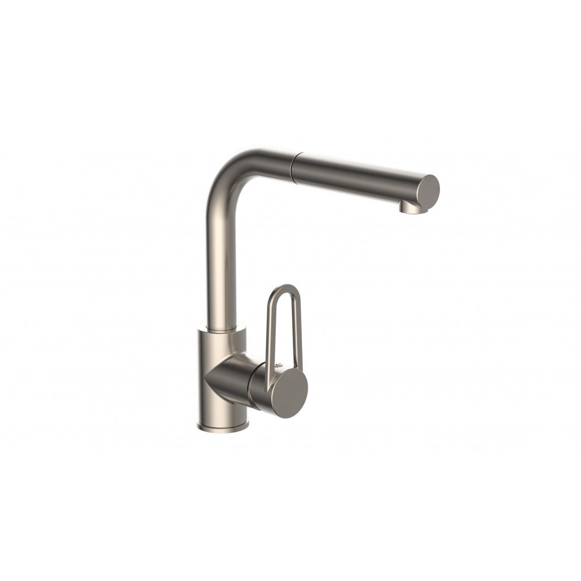 26238 DESIGN RING Mitigeur évier, acier inoxydable, avec douchette à rincer extractible