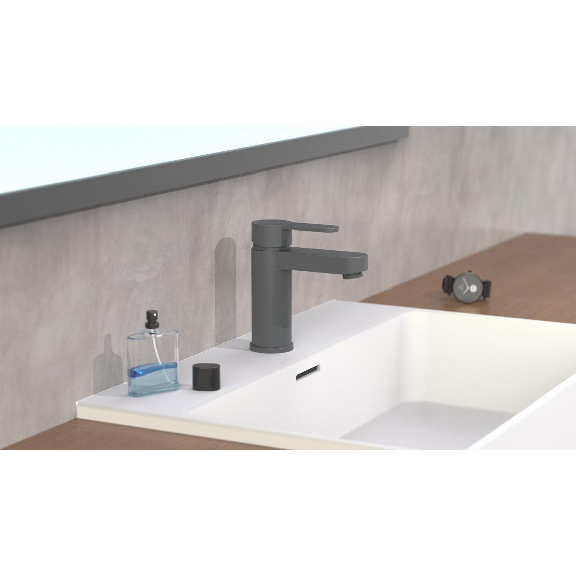 34214 ELEPHANT Wash basin mixer, anthracite matt vue 9