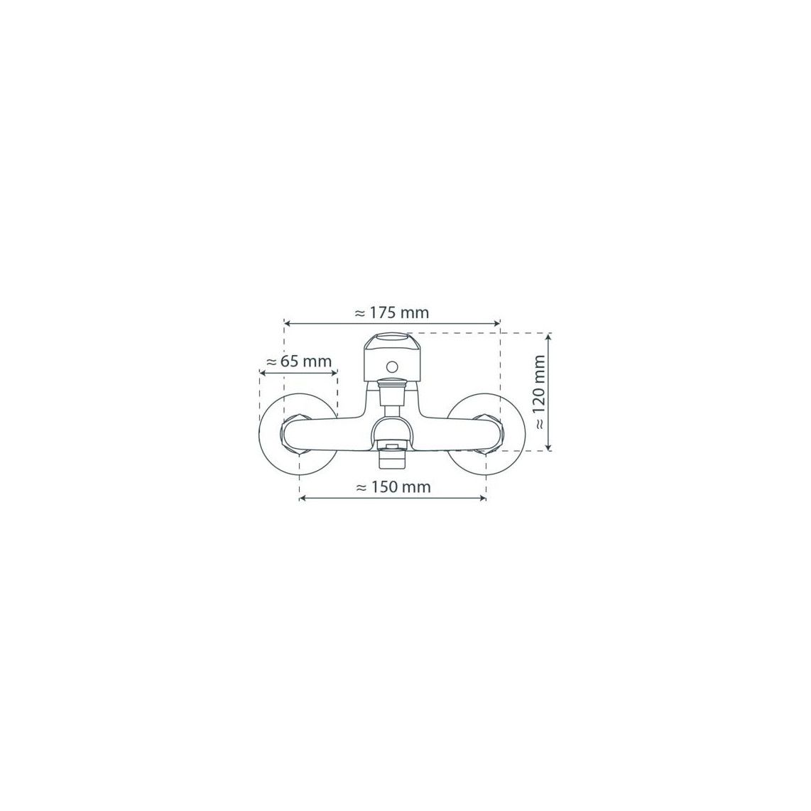 77430 PORTO Badkraan, chroom vue 4