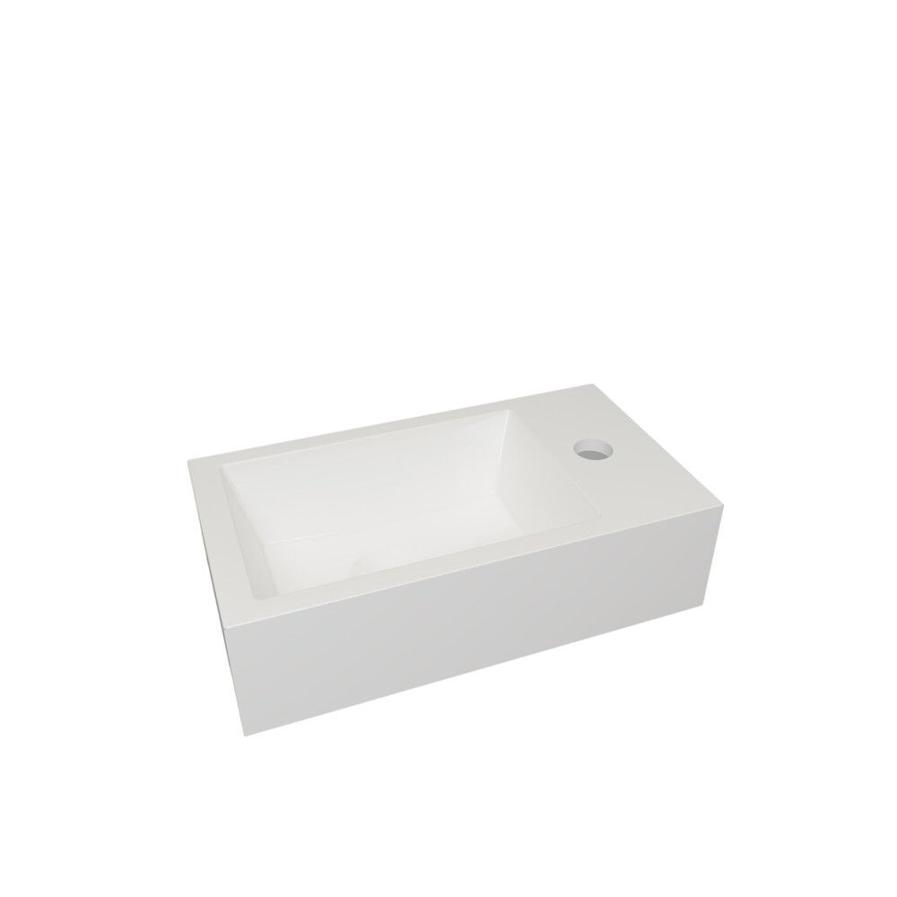 GO Van Marcke Valencia Lave-mains 400×220 MM Trou DE Robinet À Droite