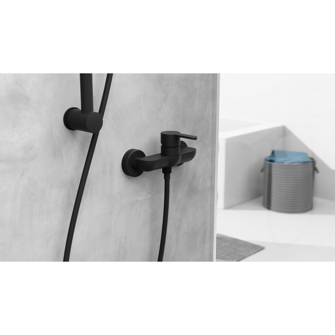 44406 DENVER Shower mixer, black matt vue 7