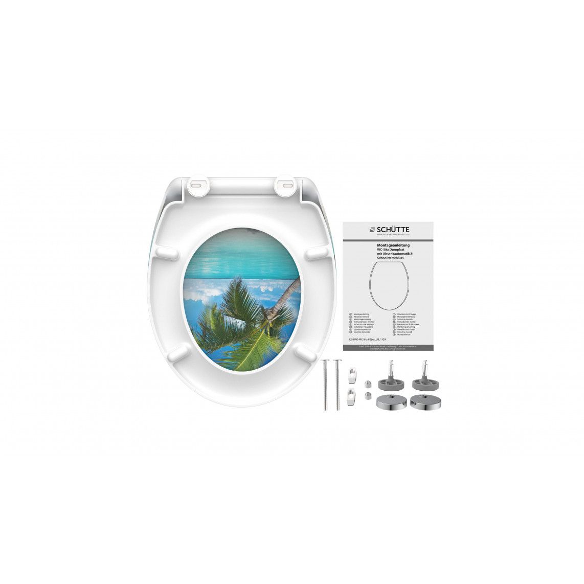 82363 Duroplast WC-zitting CARRIBEAN, met valrem en afneembaar vue 6