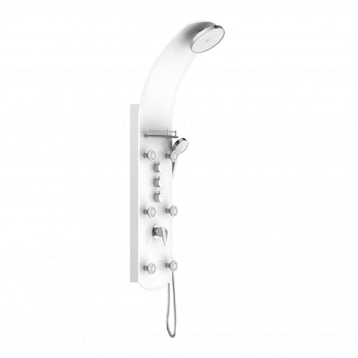 ORSP-YMSBW KARIBIK Shower panel, white vue 2