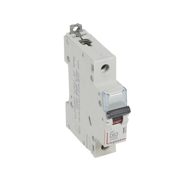 Disjoncteur DX³ 10000A / 16kA 1 pôle courbe D 63A 230 / 400V - 1 module
