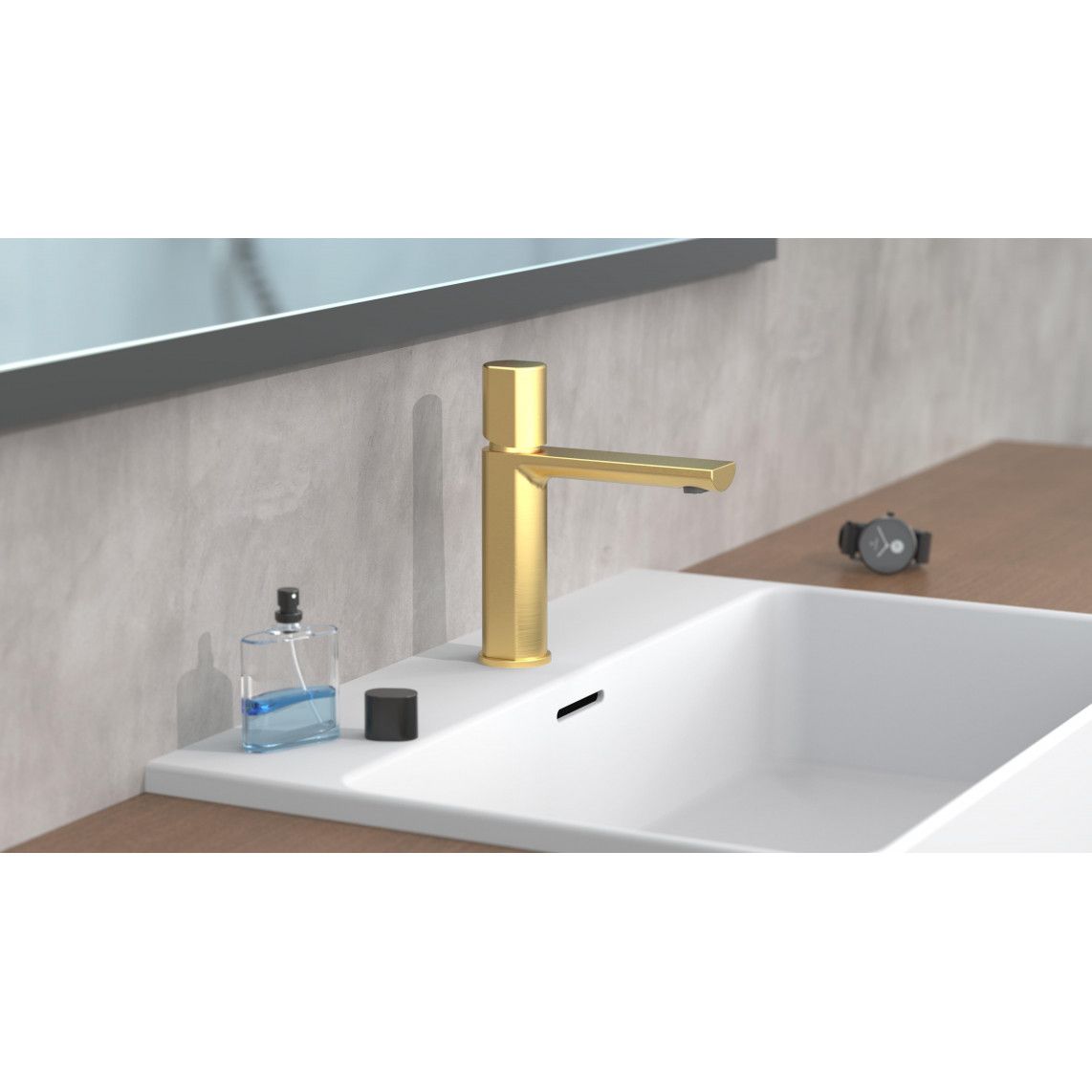 33617 NEW York Wash basin mixer, gold matt vue 11