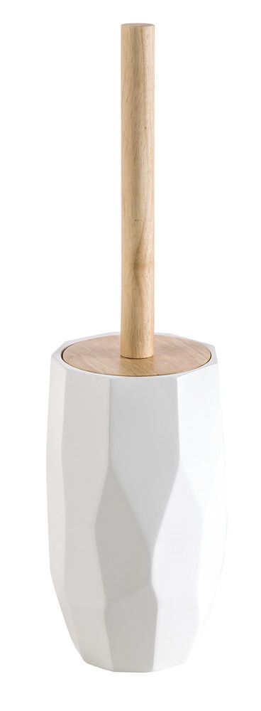 Van Marcke Collection Natural Raja Porte-goupillon À Poser Résine/bois Blanc