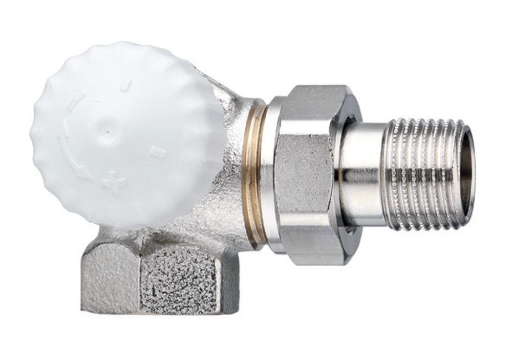 Heimeier V-exact II Robinet Thermostatique Double Équerre Gauche 1/2”F