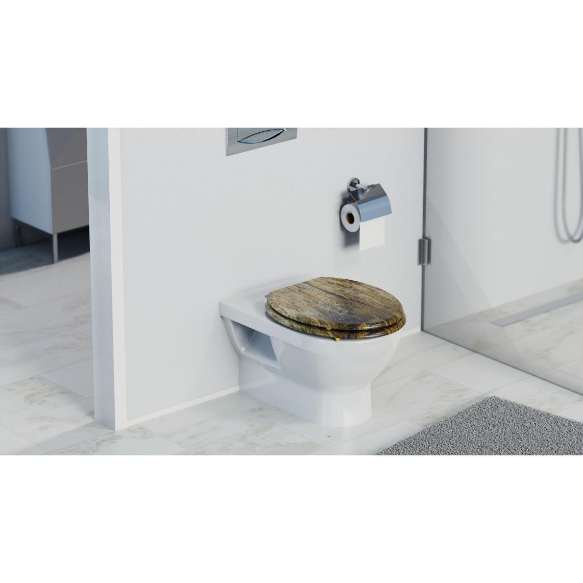 80024 MDF WC-zitting SOLID WOOD vue 10