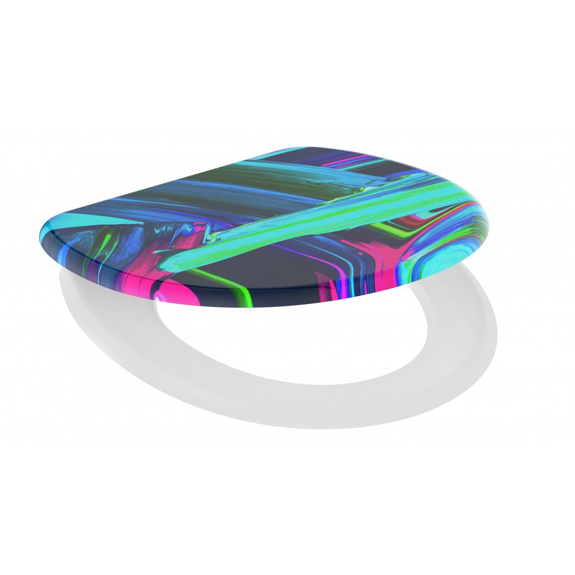 82191 Duroplast Toilet seat NEON PAINT, with soft close vue 3