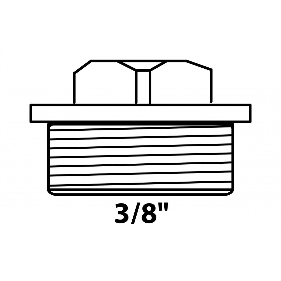 989421355 Plug, brass, 3/8" male vue 2