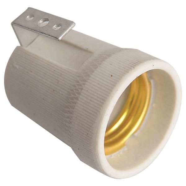 Soquet procelaine Blanc E27