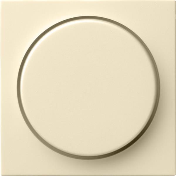 Cache avec bouton pour variateur et potentiomètre électronique Blanc crème brillant