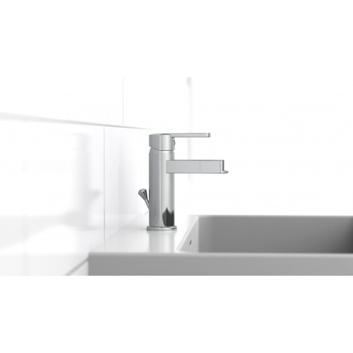 26110 NIAGARA Wash basin mixer, chrome, with waterfall spout vue 9