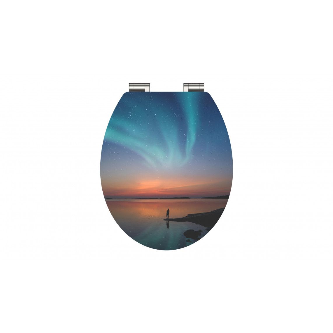 80548 MDF HG Toilet seat POLAR LIGHTS, with soft close vue 2