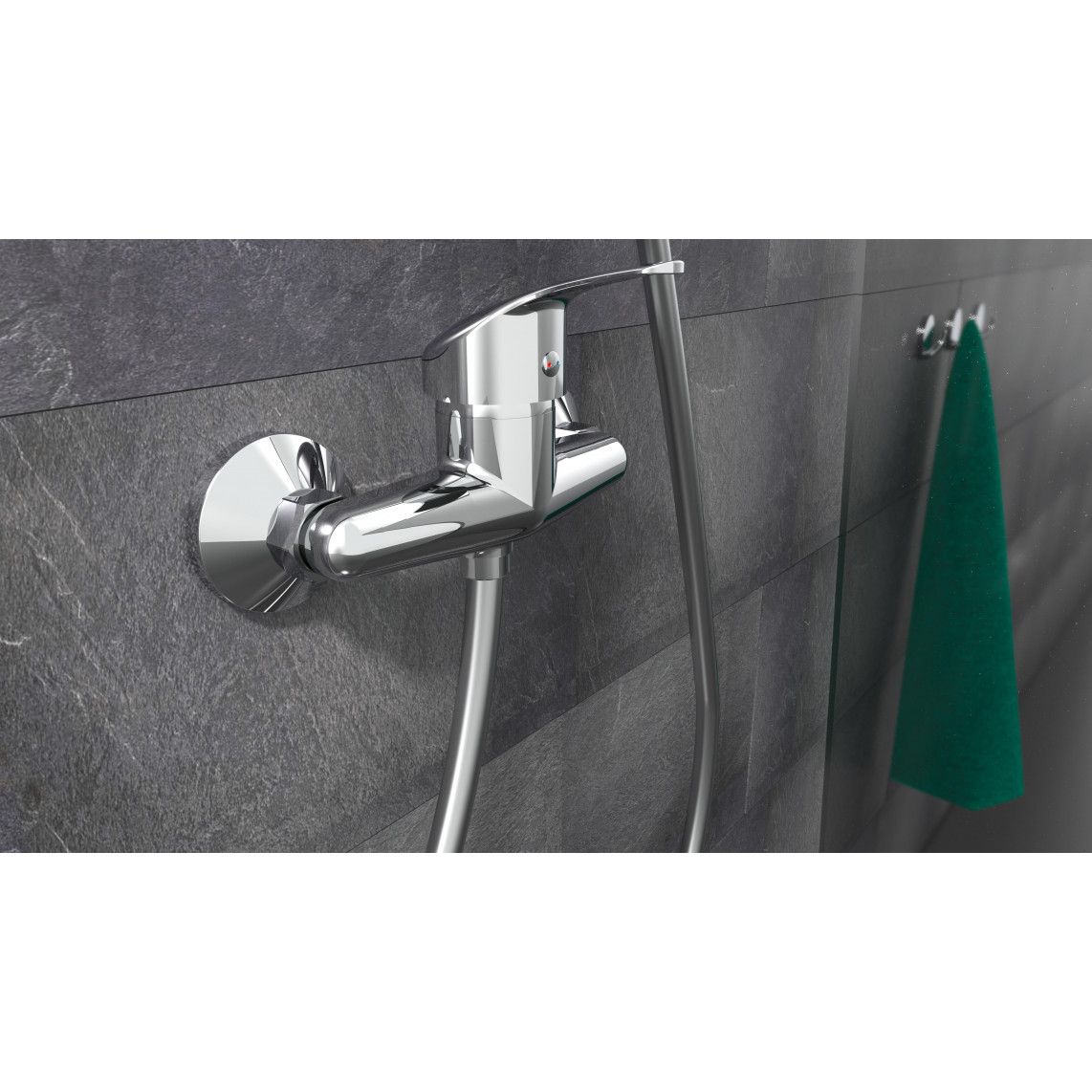 NI168CR GRANDE VITA CLASSIC Shower mixer, chrome vue 3