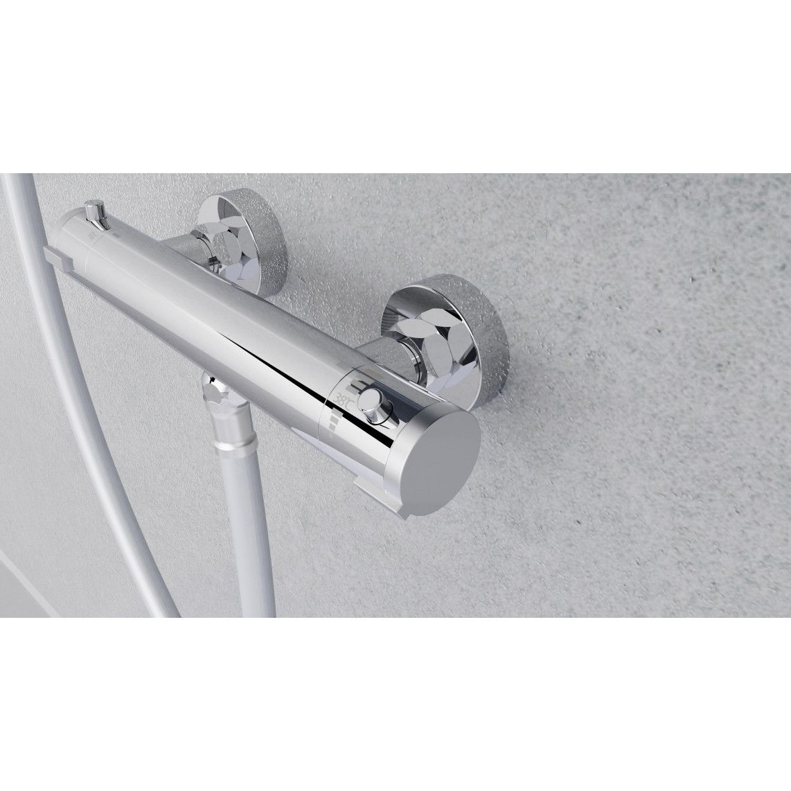 52465 LONDON Thermostatic shower mixer, chrome vue 9