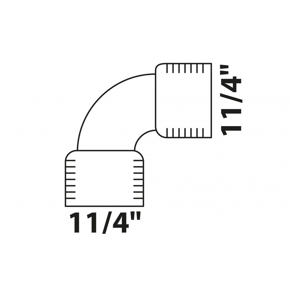 988955513 Angle 90°, red brass, 1 1/4" female vue 2