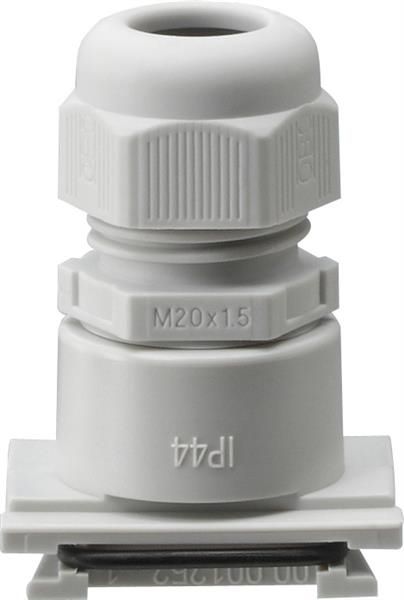 Adaptateur pour entrée de câble avec raccord vissé M20 Gris pour câbles Ø 6 à 13mm.