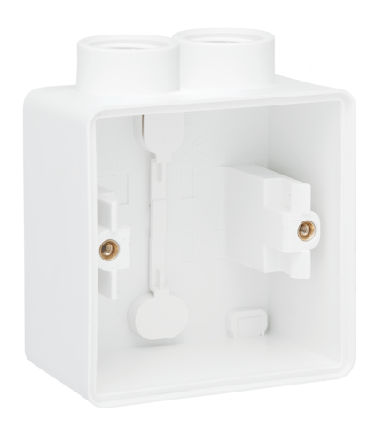 Boîte en saillie simple étanche aux projections d'eau avec une entrée M20 double pour une fonction, couleur blanc