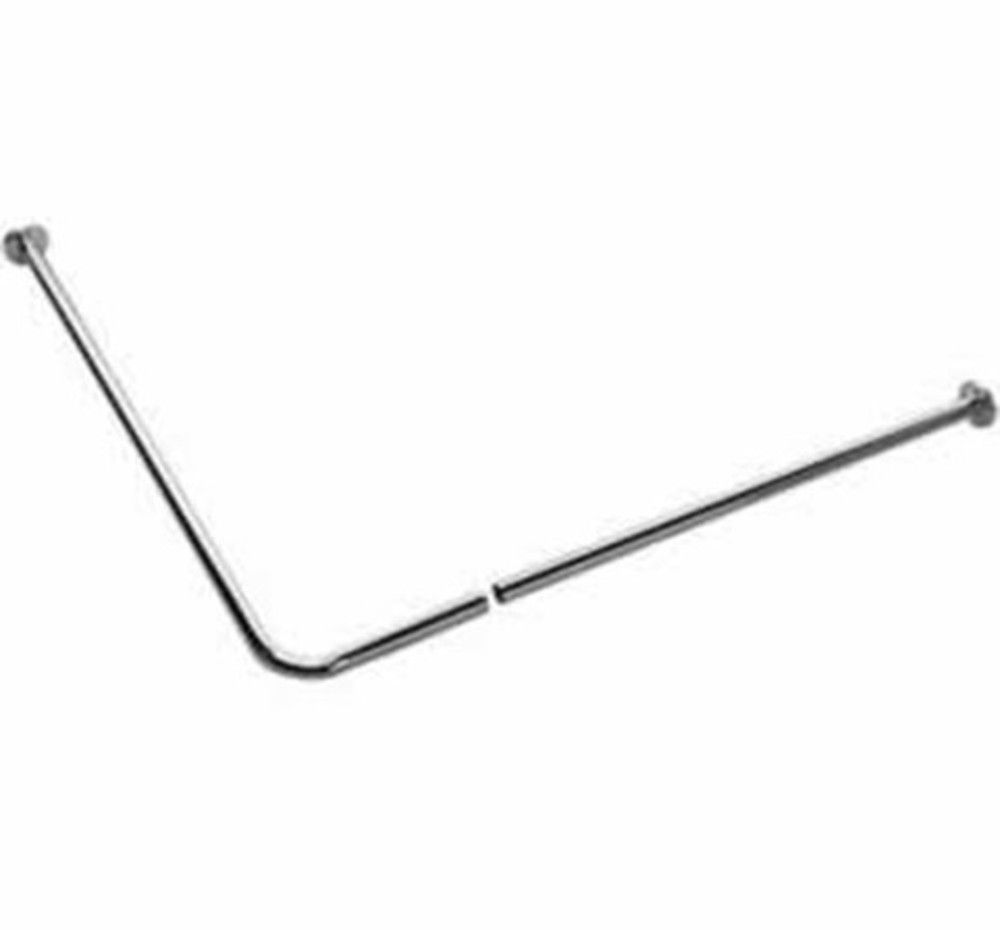 Porte-rideau Forme L 1700×700MM Barre D25MM Laiton Chromé