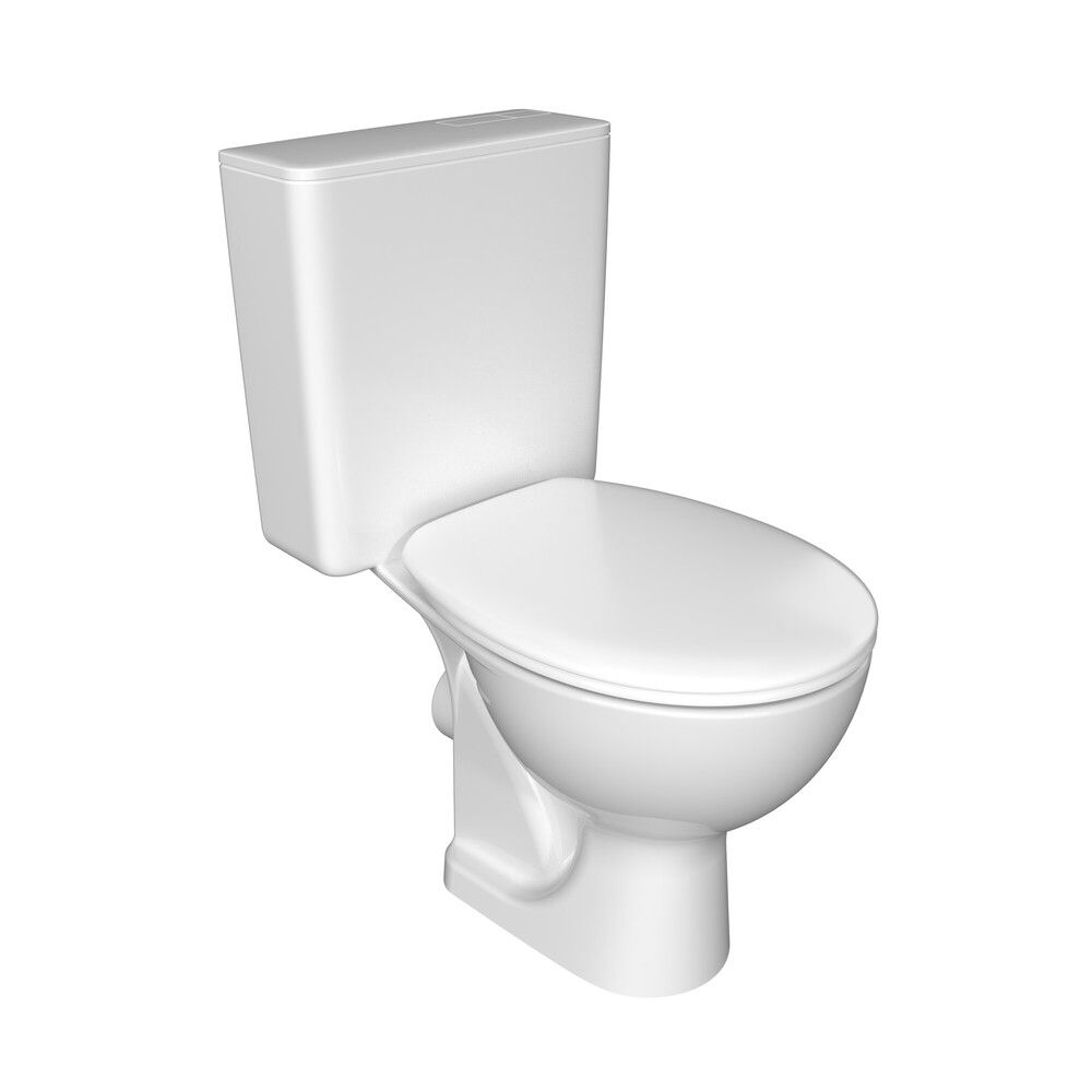 Van Marcke Solutions WC Pack 365 Cuvette AU Sol Sortie H Avec Abattant