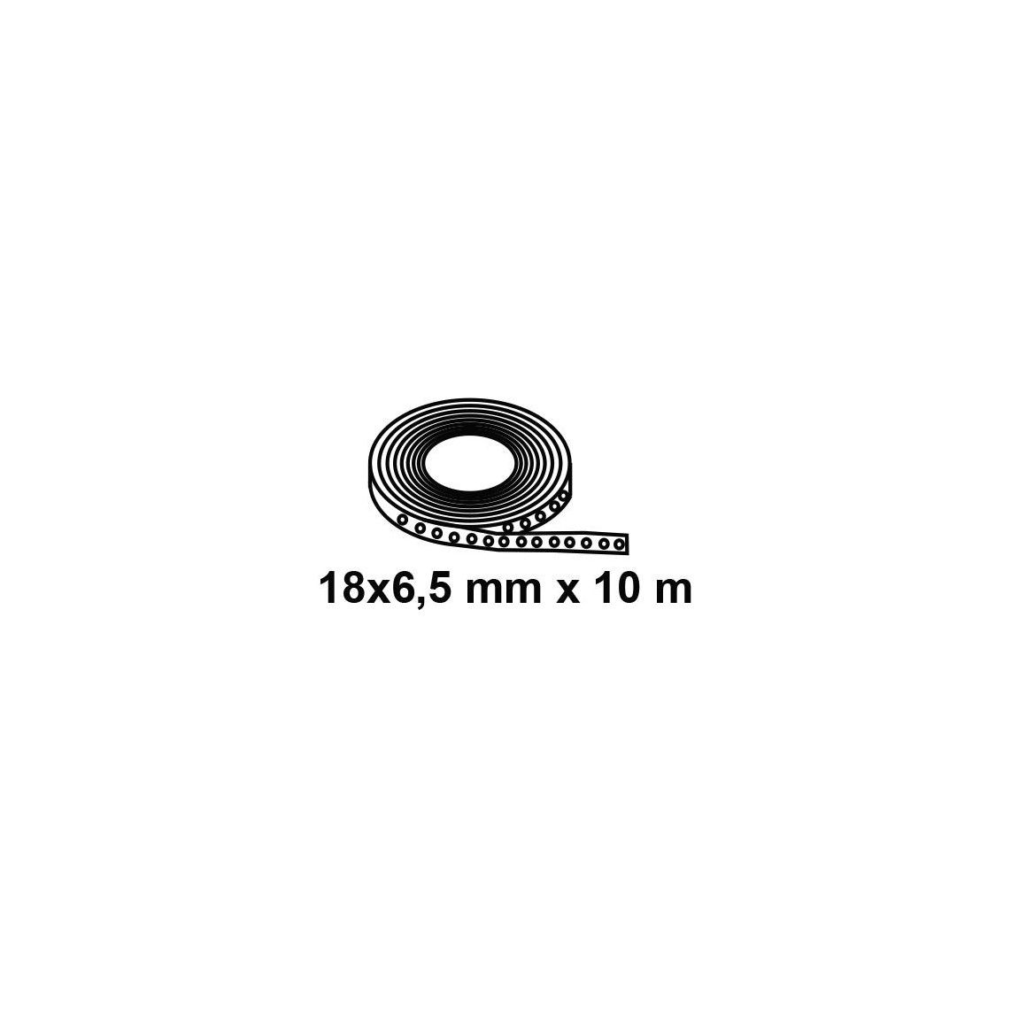 973732755 Installation belt, 18 x 6,5 mm, Roll 10 m, perforation vue 2