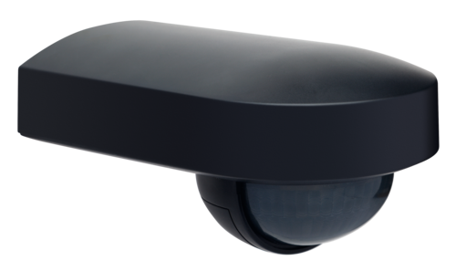 Détecteur de mouvement, Niko Home Control, 13 m, 180°, IP54, avec lentille orientable, pour montage en saillie, couleur anthracite