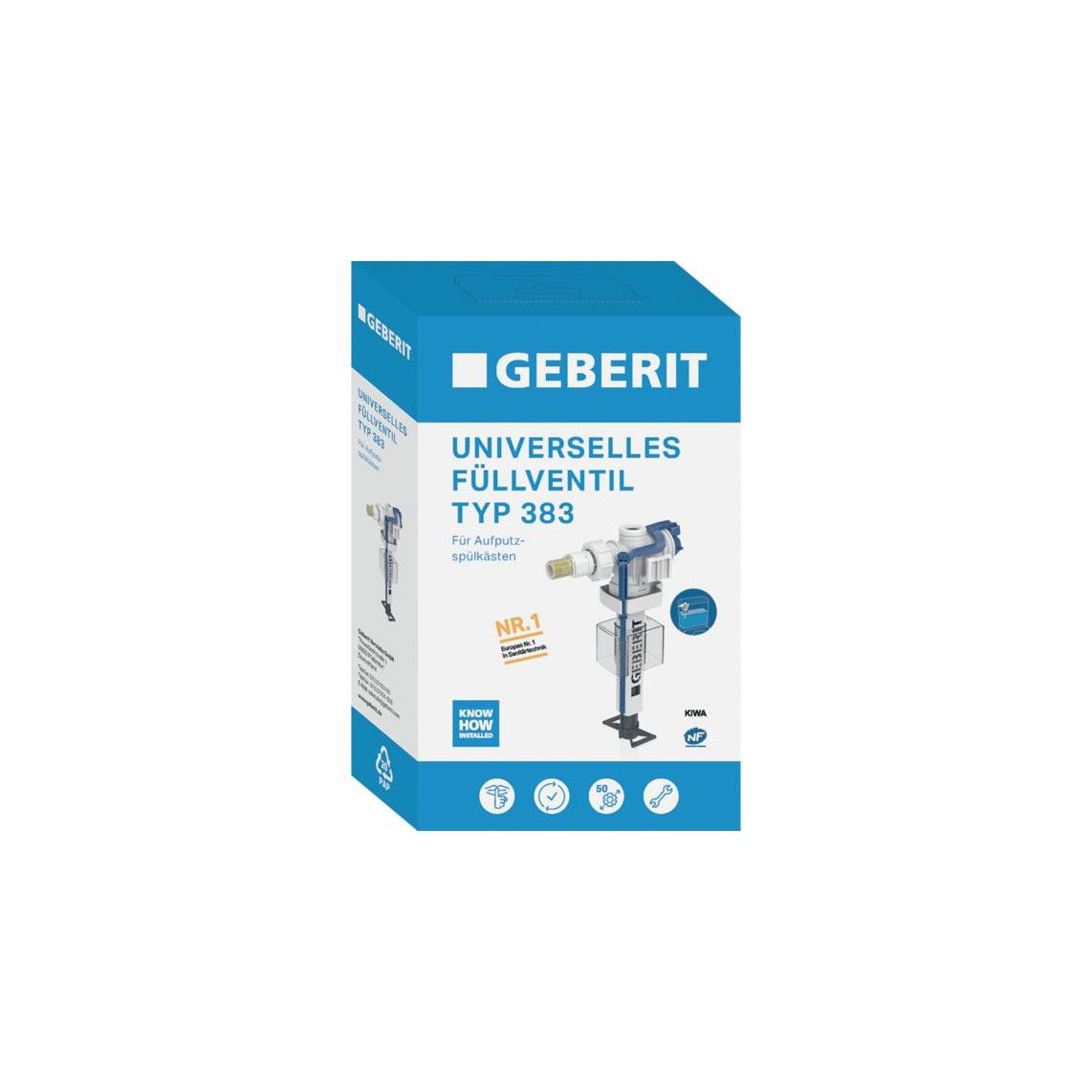 240.700.00.5 GEBERIT Universal filling valve, type 383 vue 2