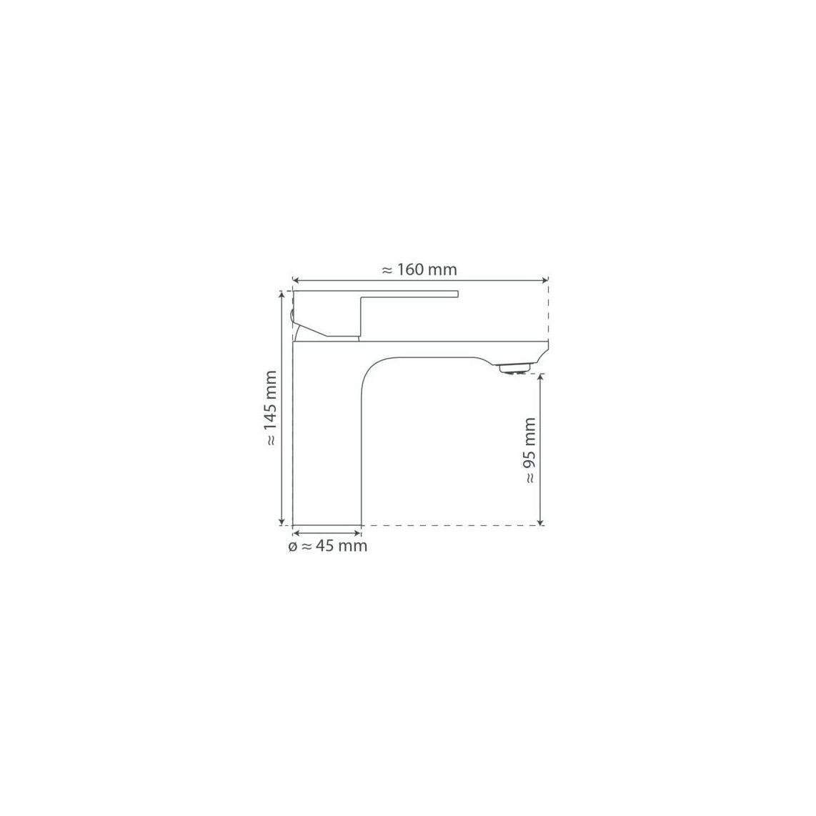 32310 MONTANA Wash basin mixer, chrome vue 2