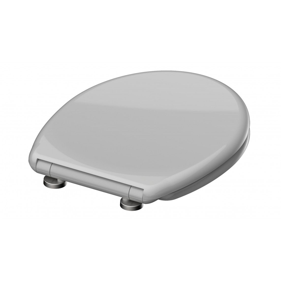 82302 Duroplast Toilet seat GREY, with soft close and quick release vue 4