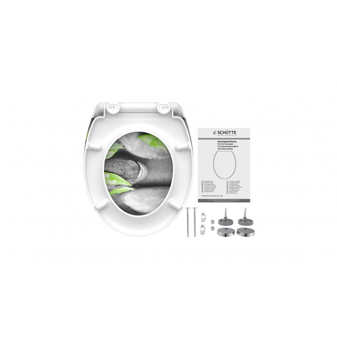 82374 Duroplast WC-zitting STONE, met valrem en afneembaar vue 6