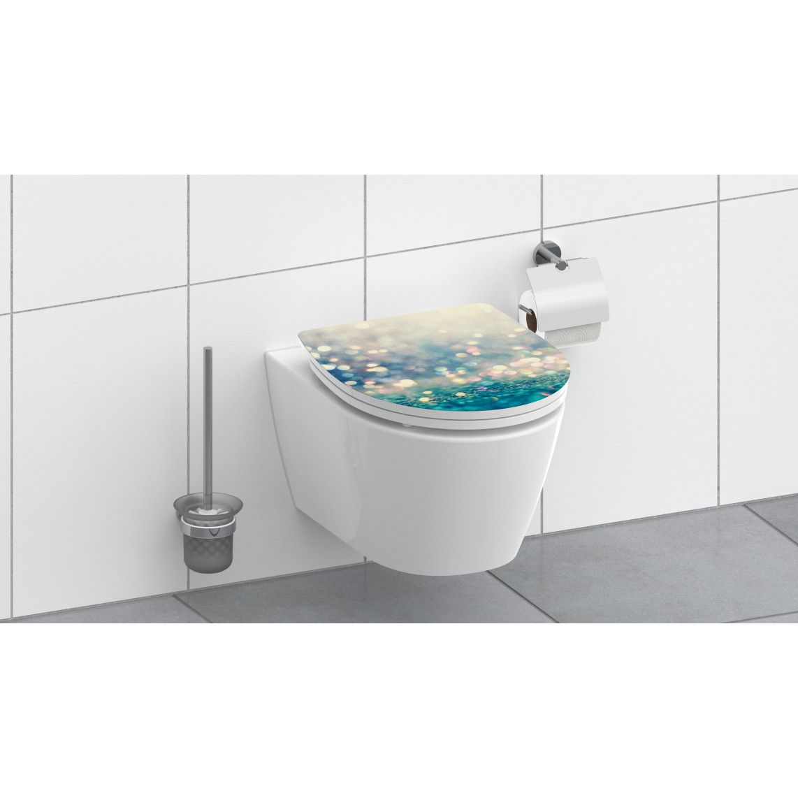 82587 Duroplast HG Toilet seat MAGIC LIGHT, with soft close and quick release vue 10