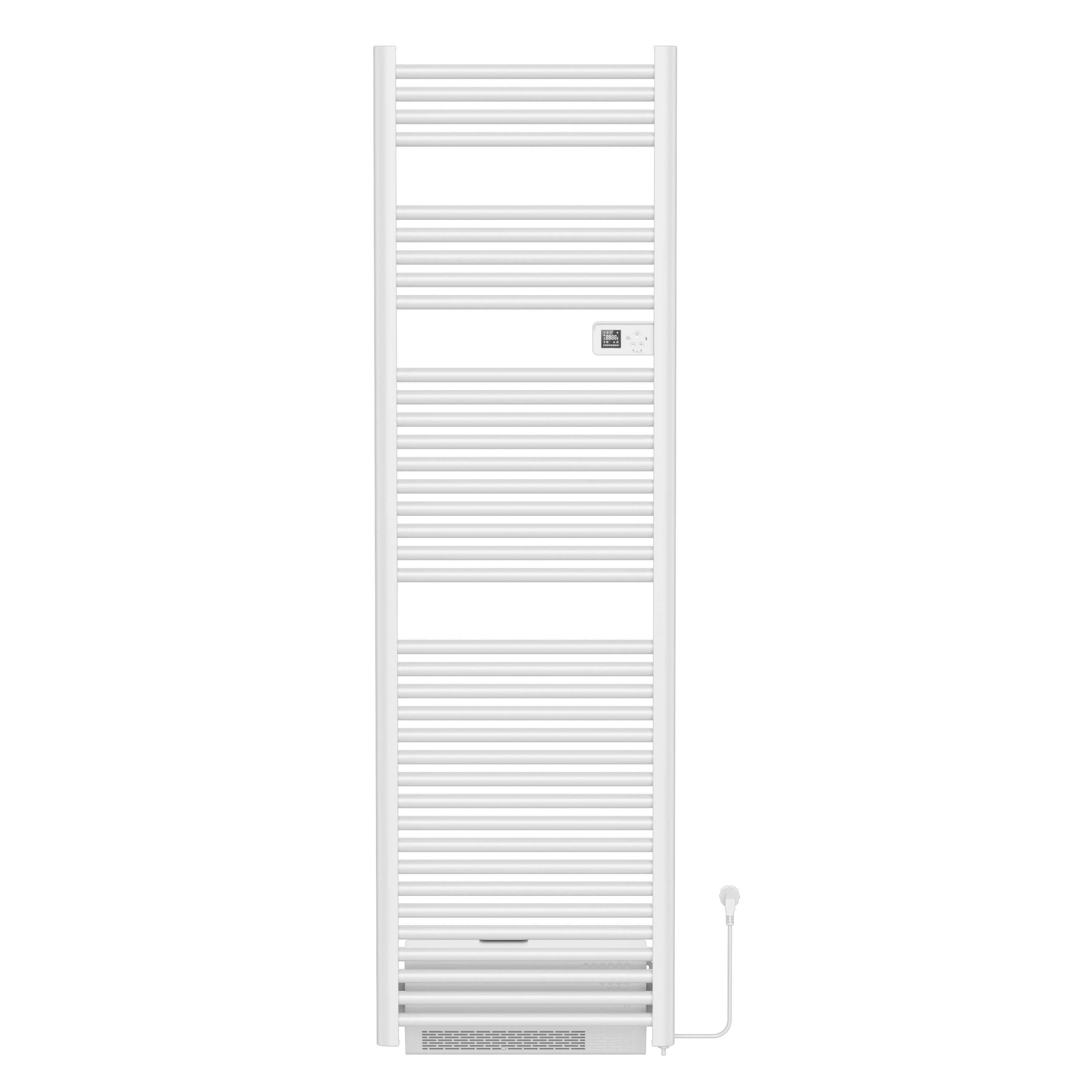 BELRAD ELEKTRISCHE HANDDOEKDROGER MET BLOWER - MET DIGITALE PROGRAMEERBARE THERMOSTAAT - SMART WIFI - 2000W - 1840X540X133 MM - GLANZEND WIT vue 2