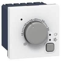 Mosaic thermostat électrique 250V 2 modules Blanc