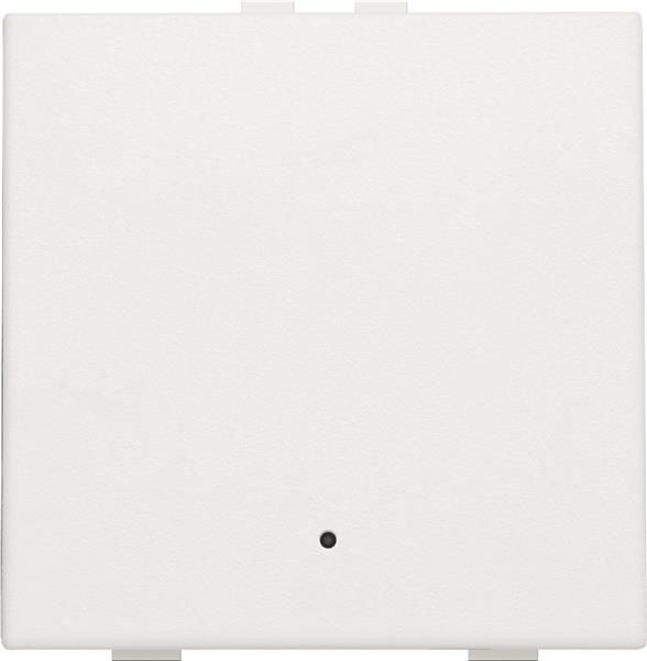 Bouton - poussoir simple avec Led et capteurs de confort pour Niko Home control, Blanc