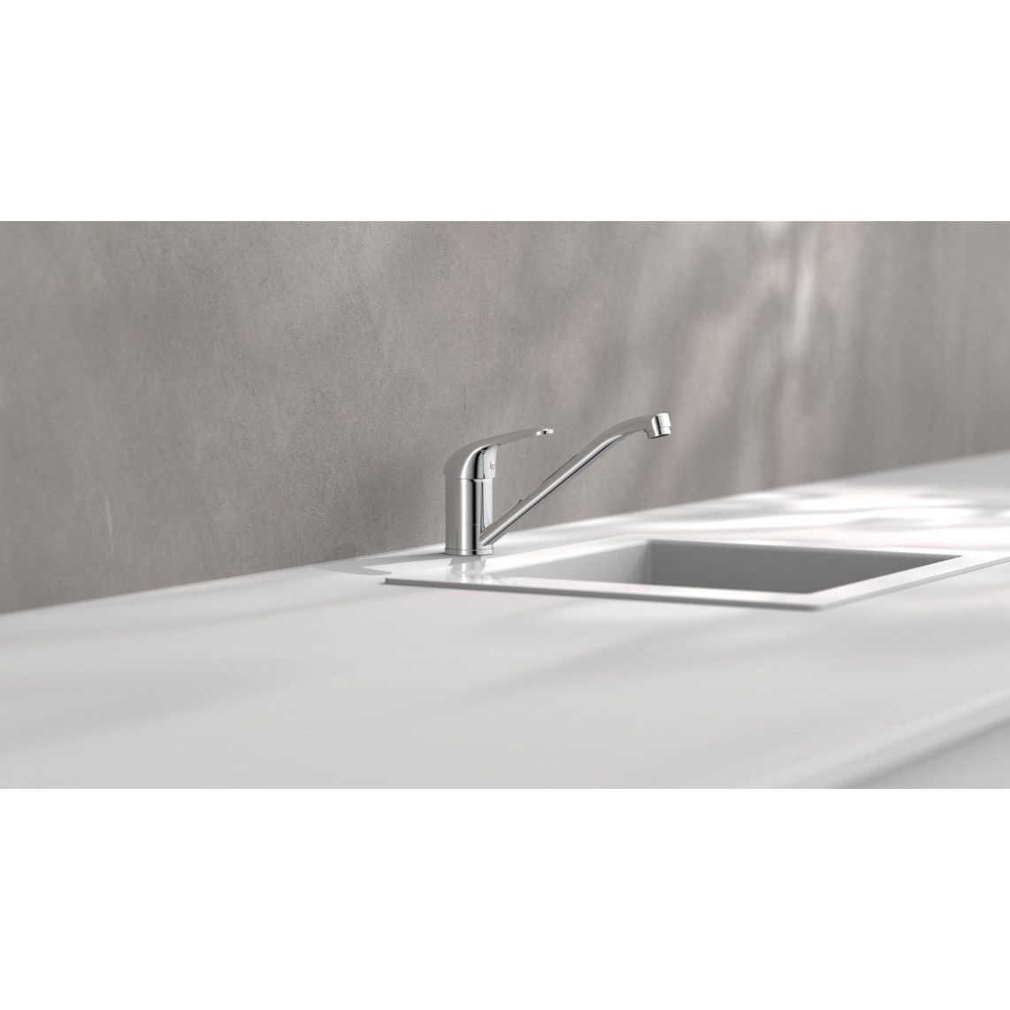 33290 FALCON Sink mixer low pressure, chrome vue 3