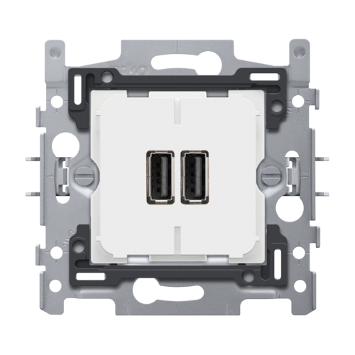 Double chargeur USB-A intelligent, 3,5 A, fixation par griffes