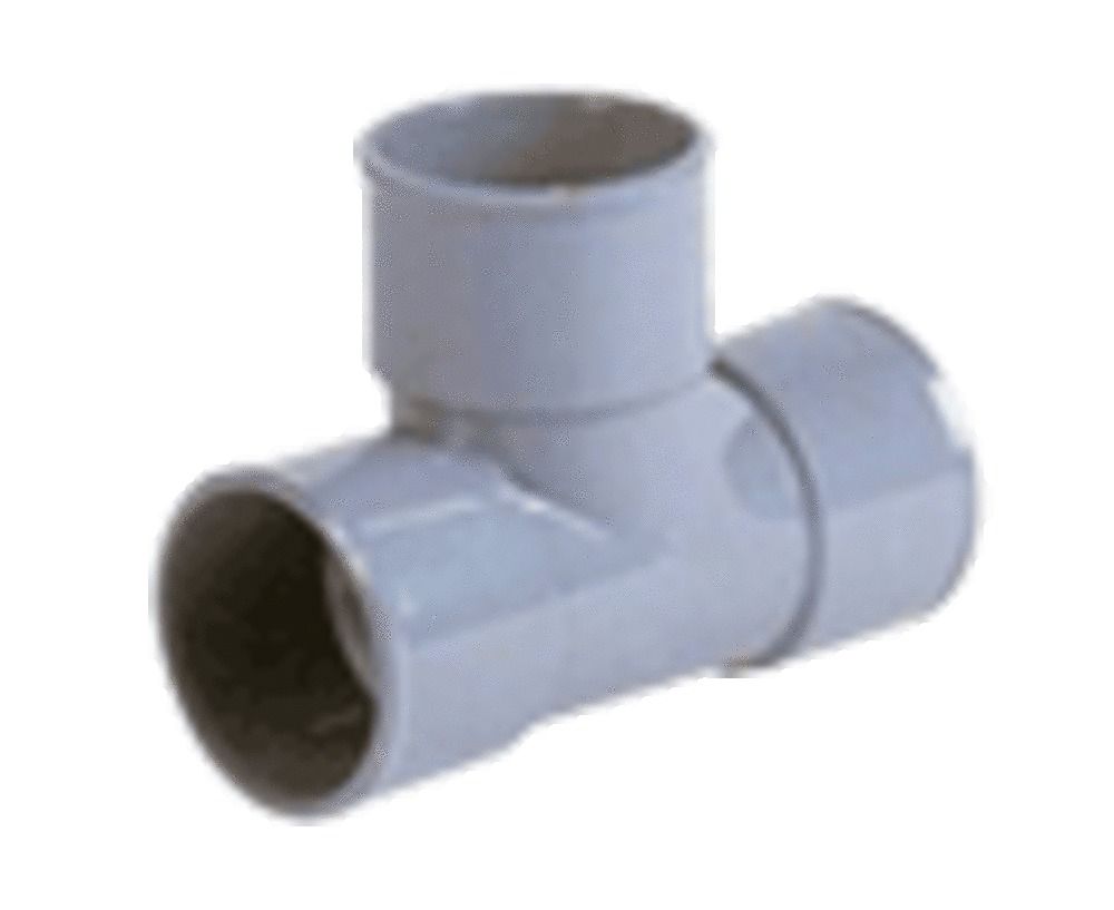 Nicoll Raccord À Coller PVC TÉ Pied DE Biche 87,3° FF D 50×40 MM Gris
