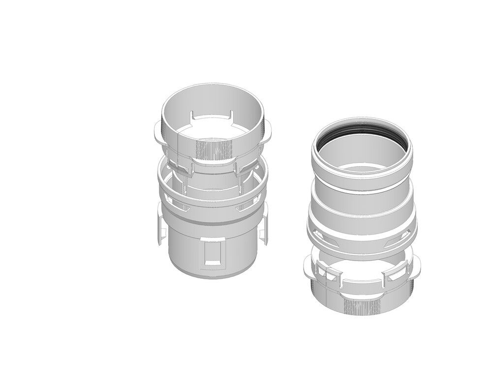 Dinak Pph SW Kit Pour Raccordement Flex D80 Polypropylène
