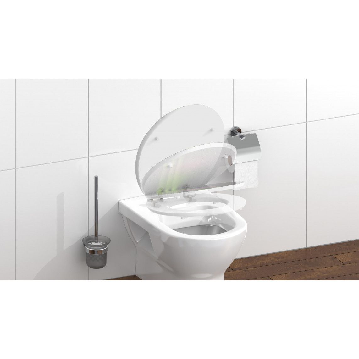 80521 MDF HG Toilet seat ASIA, with soft close vue 9