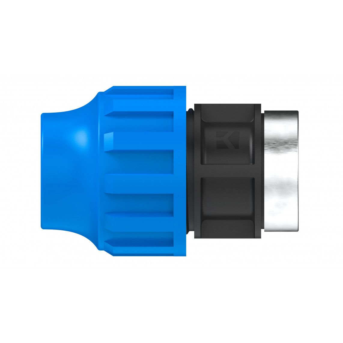 984843317 Transition piece, PP, 32 mm x 1" female, clamp fitting for HDPE pipe, DVGW certified vue 2