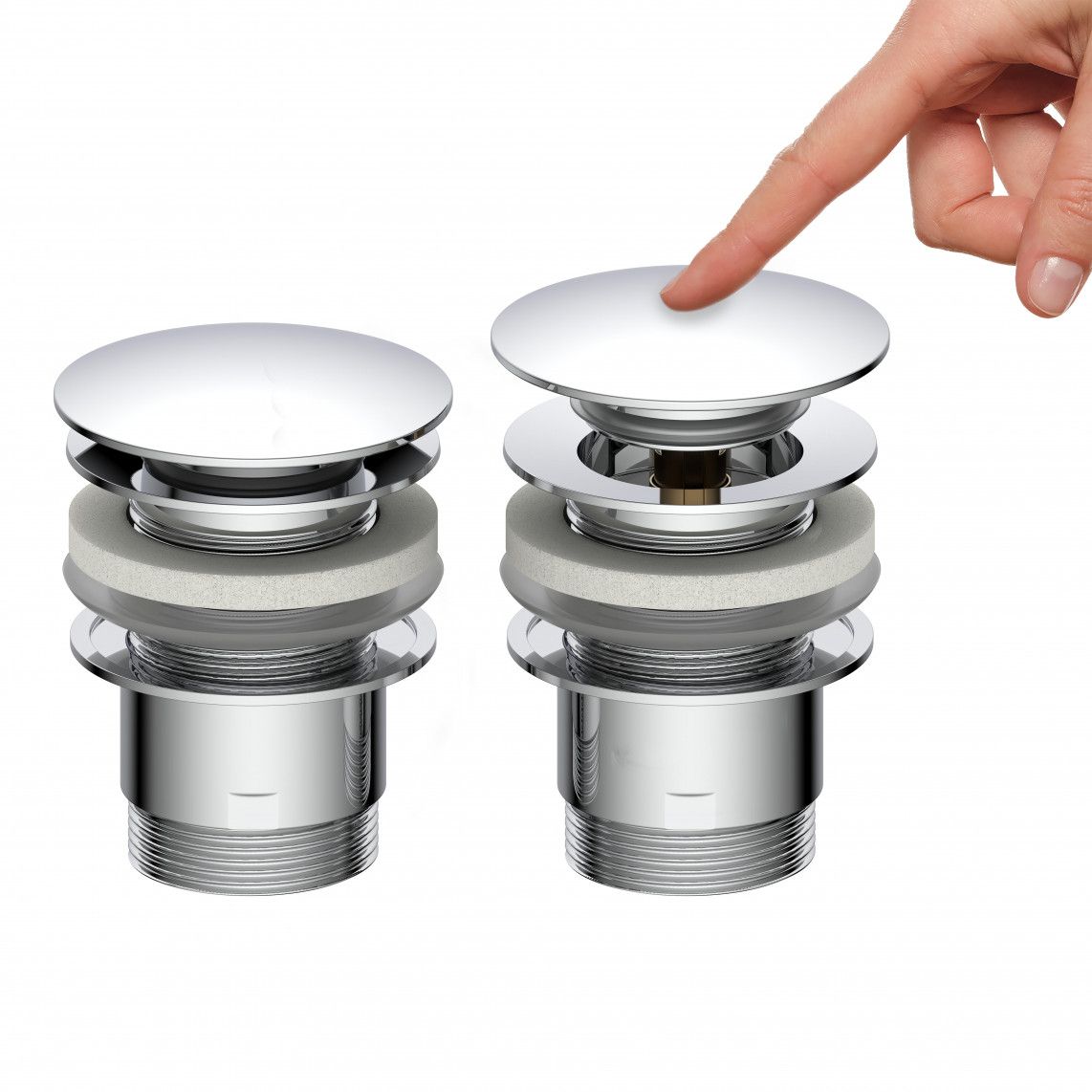 98807330 DAV-1WK afvoerwaste, chroom, 1 1/4" x 65 mm vue 7