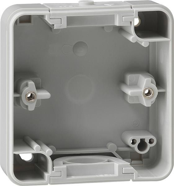 Partie inférieure de boîtier 1 x Gris Sans entrée de câble