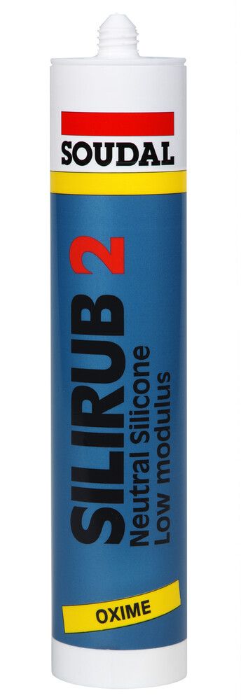 Soudal Silirub 2S Mastic DE Joint À Base DE Silicone Monocomposant Blanc 310 ML