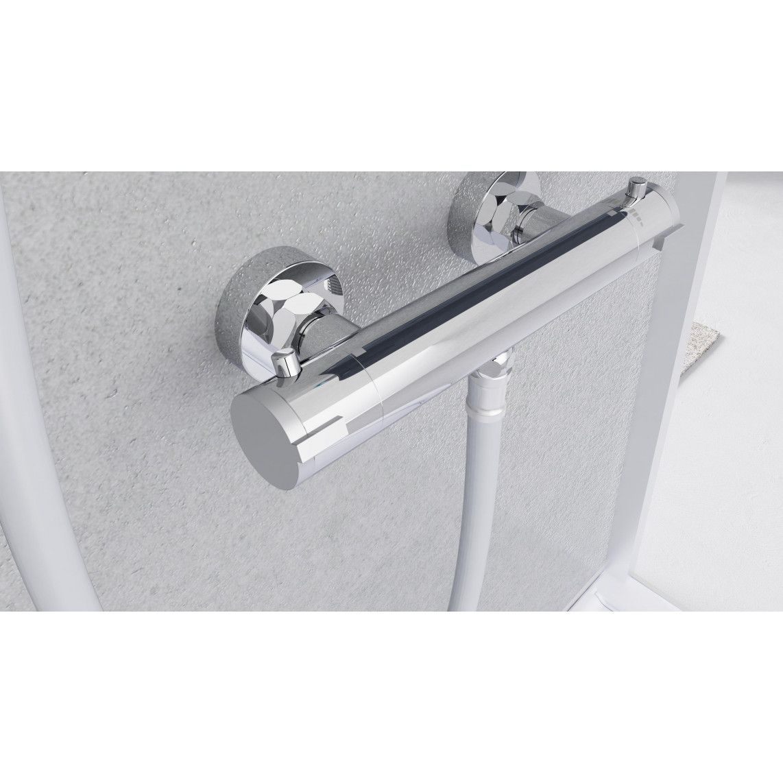 52465 LONDON Thermostatic shower mixer, chrome vue 10