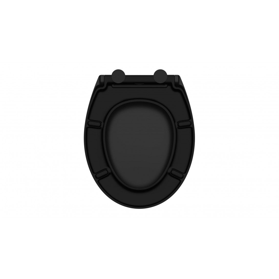 82410 Duroplast Toilet seat BLACK, with soft close and quick release vue 5