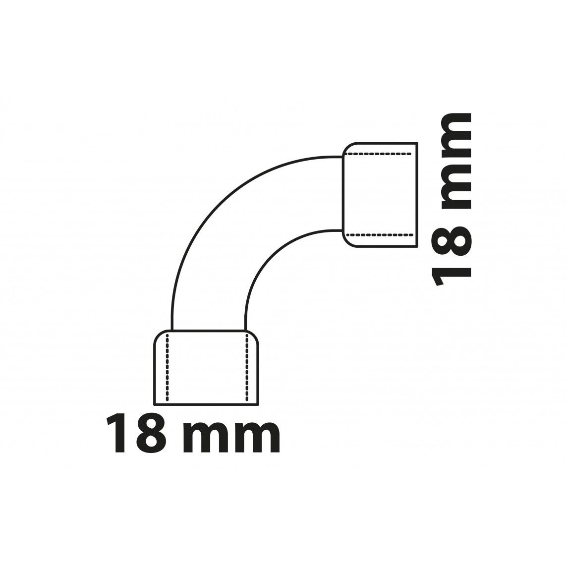 989014017 Elbow 90°, copper solder fitting, 18 mm, 2 sockets vue 3