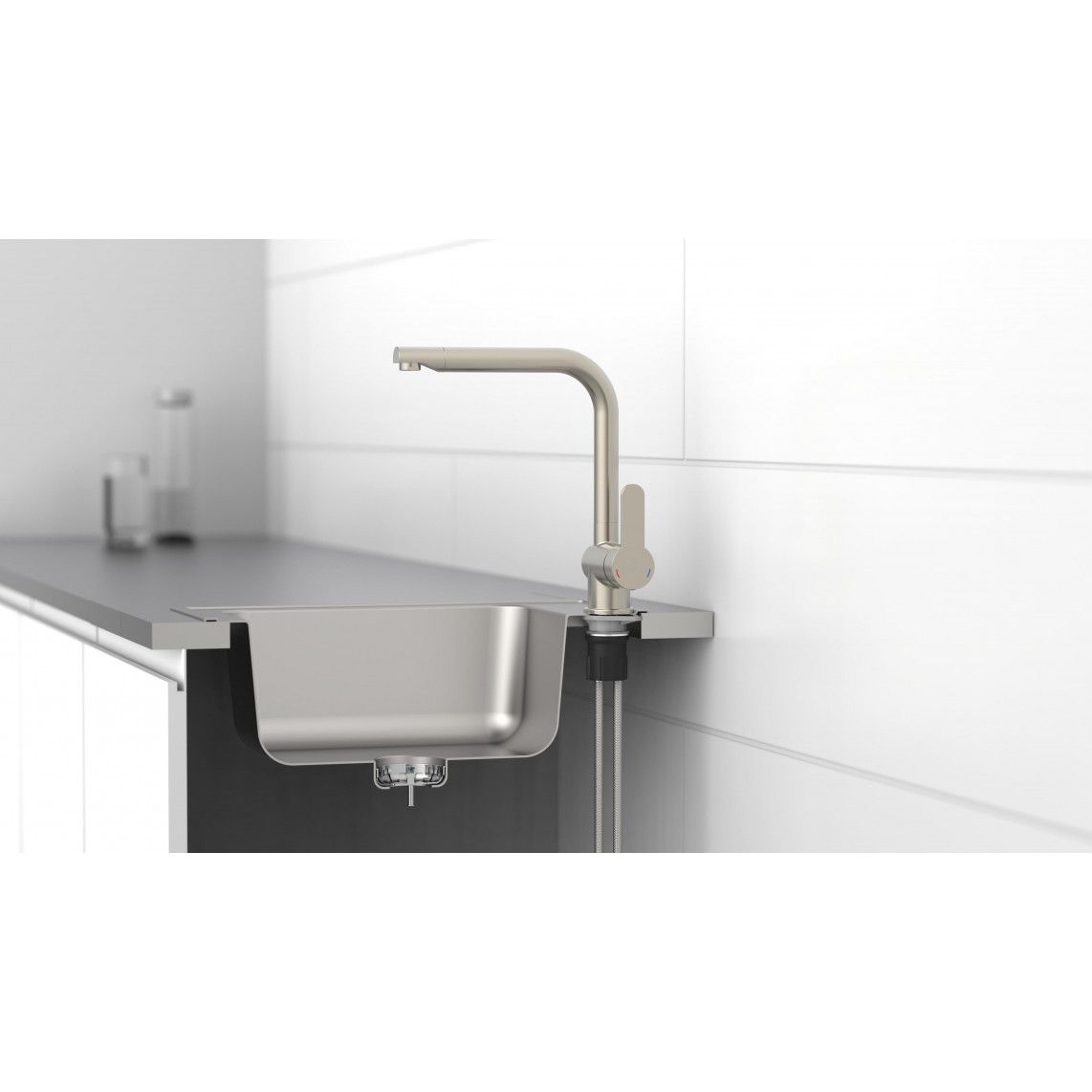 79826 RIO Sink mixer, stainless steel look vue 8