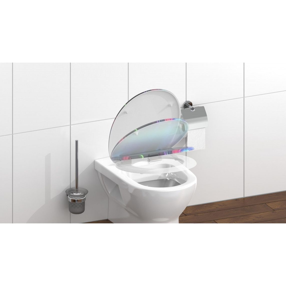 82191 Duroplast Toilet seat NEON PAINT, with soft close vue 9